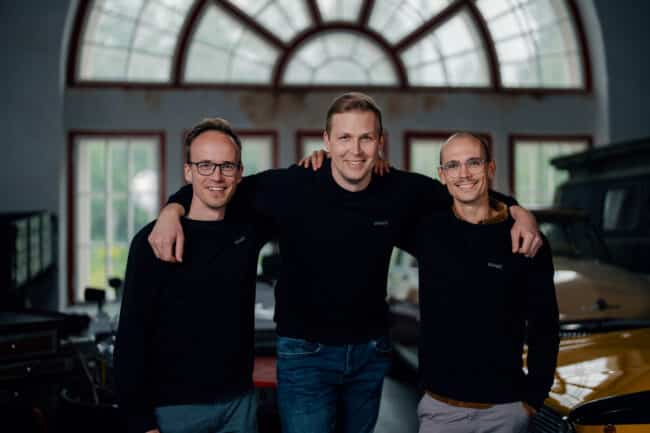 DriveX founders Valter Läll (L), Rauno Sigur (M), Kentti Koppel (R)